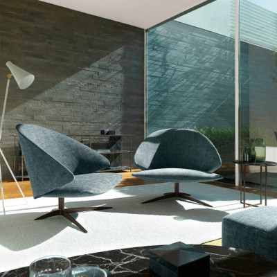 Modern 1-Sëtz Couch Polster Sëtz Stoff Lieder Couchen Sofas Sofa
