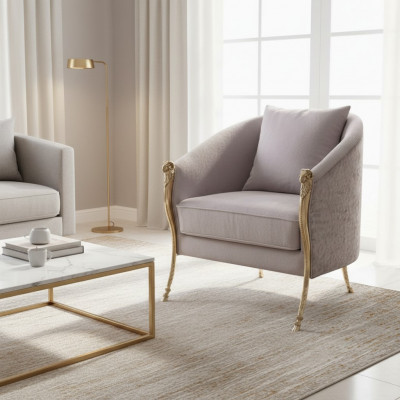 Design Sessell Stol Polster Relax Lounge Fernseh Wunnzëmmer 1 Sëtzer