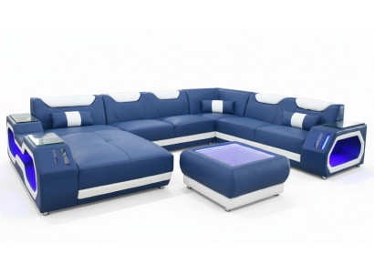 Sofaen U-Form Ecke-Sofa Polstersofa Lieder Eck Nei Wunnlandschaft Designer Sofa