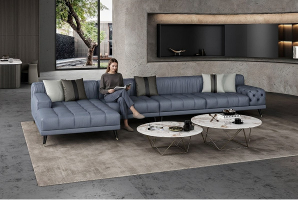 Chesterfield Canapé Canapé Polster Luxus Miwwelen Design Eckkanapé Lieder.