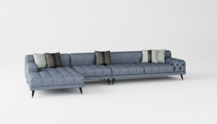 Chesterfield Canapé Canapé Polster Luxus Miwwelen Design Eckkanapé Lieder.