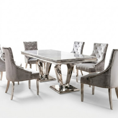 Iessdësch Modern Iesszëmmer Wunnzëmmer Kichen Design Dësch Metall