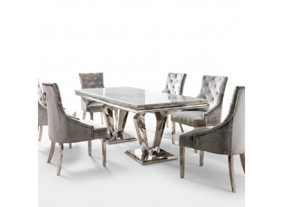Iessdësch Modern Iesszëmmer Wunnzëmmer Kichen Design Dësch Metall