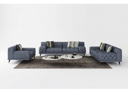Luxus modern Sofas Sëtzgrupp 321 Sëtzer Sofas Polster Chesterfield Lieder Nei