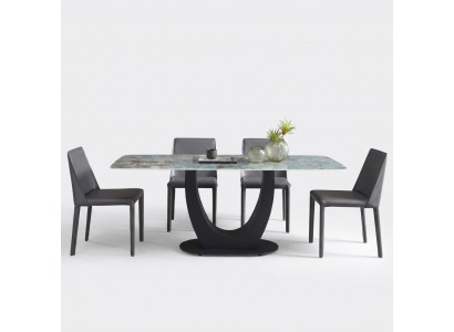 Iesszëmmer Iessdësch Modern Edelstol Wunnzëmmer Kichen Dëscher Design Dësch Metall