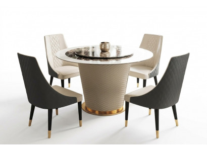Marmor Iessdësch Modern Iesszëmmer Wunnzëmmer Kichen Dëscher Design Dësch Ronn Nei