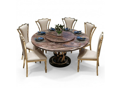 Marmor Stil Kichen Modernen Iessdësch Dësch Dëscher Iesszëmmer Luxus Miwwelen Design