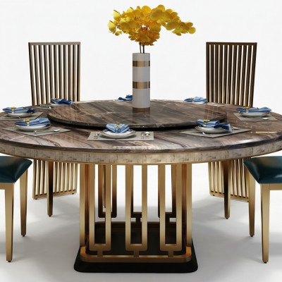 Luxus Ronder Dësch Ronn Dëscher Edelstol Miwwel Design Iesszëmmer Iessdëscher Nei