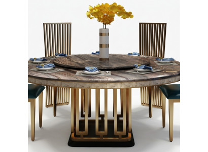 Luxus Ronder Dësch Ronn Dëscher Edelstol Miwwel Design Iesszëmmer Iessdëscher Nei