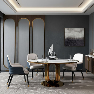 Luxus Ronn Dësch Ronn Design Dëscher Edelstol Miwwelen Iesszëmmer Iessdëscher Nei