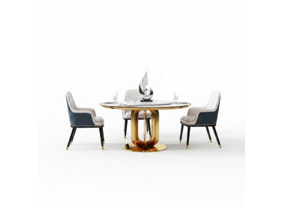 Luxus Ronn Dësch Ronn Design Dëscher Edelstol Miwwelen Iesszëmmer Iessdëscher Nei