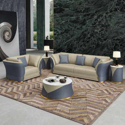 Sofagarnitur 3+1 Sëtzer Sofas Couch Polstersuite Miwwelen Couchen Lieder Büro Nei