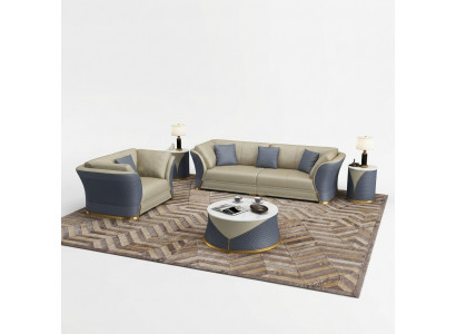 Sofagarnitur 3+1 Sëtzer Sofas Couch Polstersuite Miwwelen Couchen Lieder Büro Nei