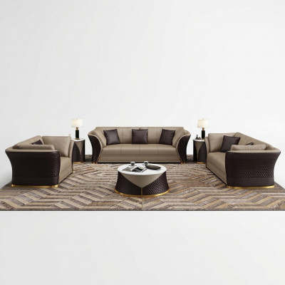 Sëtzgarnitur 3+2+1 Sëtzer Design Gepolstert Sofas Lieder Relax Modern Nei Brong