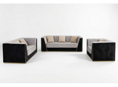 Design Sofas Polstermöbel Sofas Modern Luxus elegant Sëtzgrupp 3+2+1 Sëtzer