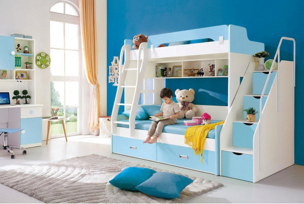 Duebelstockbett Etagenbett Etagen Kannerzëmmer Héichbett Bett Kannerbett Better