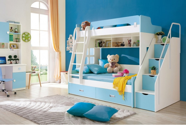 Duebelstockbett Etagenbett Etagen Kannerzëmmer Héichbett Bett Kannerbett Better