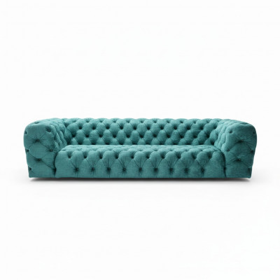 Chesterfield Italienesch Miwwelen Sofa 4 Sëtzer Luxus Design Couch Sofa Luxus Nei