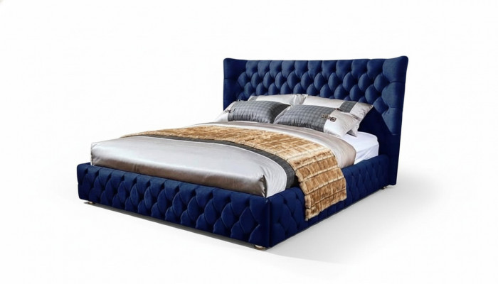Betten Chesterfield Desi180x200gn Duebelbett Miwwelen Gepolstert Textil Blo Bett Nei