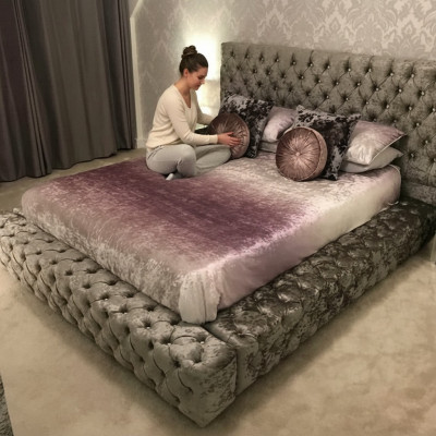 Chesterfield Duebelbett Miwwel 180x200 Polster Textil Better Luxus Design Kader