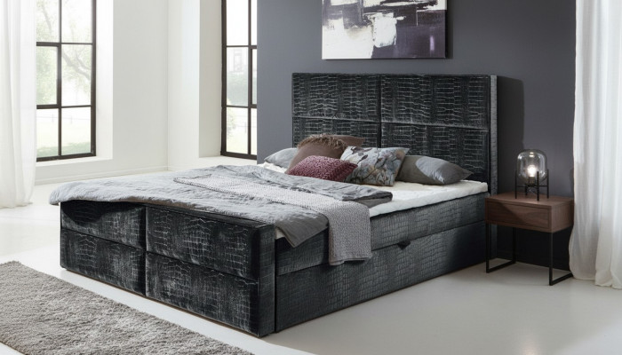 Boxspringbett Liederbett 200x200cm Hotel Duebelbett Luxusbetter Modern Neit