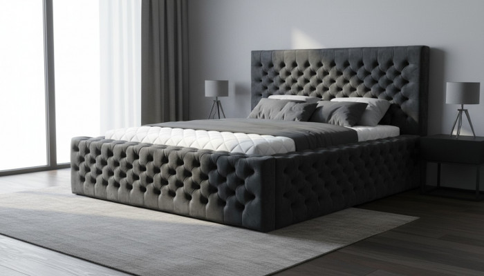 Chesterfield Better modernes Hotelbett Duebelbett Neit Modernes King Size Bett