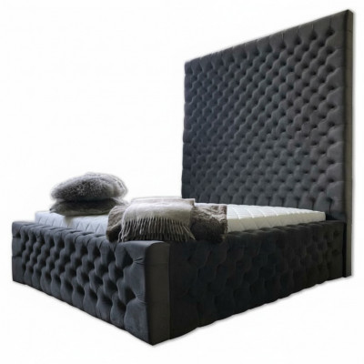 Designer Modern Chesterfield-Bett an engem moderne Luxusstil mat héijer Kappbriet