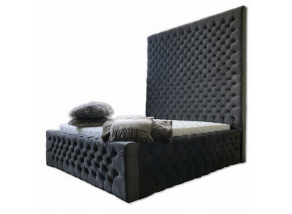 Designer Modern Chesterfield-Bett an engem moderne Luxusstil mat héijer Kappbriet