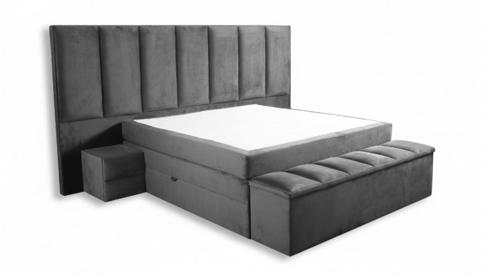 Boxspring Hotel Matratz Schlofzëmmer Textil Design Bett Duebel Better