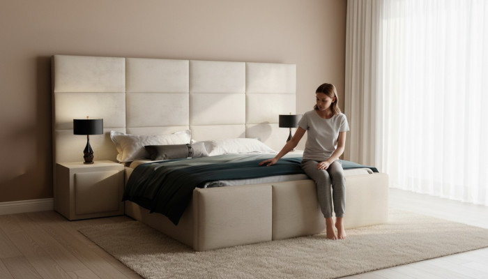 Boxspring Design Bett Betten Koppel Matratz Schlof Zëmmer Luxus Hotel