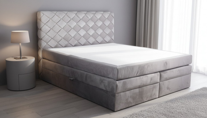 Boxspringbett Ledderbett 180x200cm Hotel Duebelbett Luxus Better Modern Neit