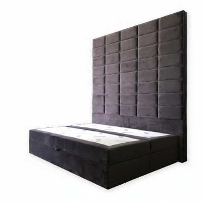 Duebelbett Polsterbett Braun 180x200 Better Luxus Design Miwwelen Wandpaneel Nei