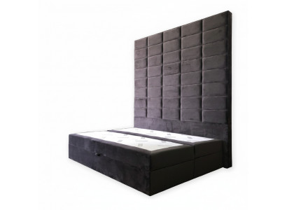 Duebelbett Polsterbett Braun 180x200 Better Luxus Design Miwwelen Wandpaneel Nei