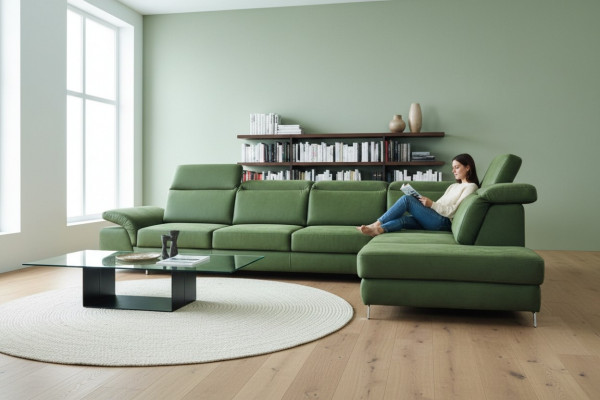 L Form Polster Canapéen Textil Canapéen Design Eckcanapé Wunnlandschaft Canapé Canapé