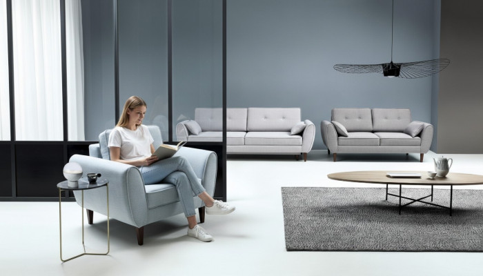 Sofas modern Luxus Garnitur 3+2+1 Sitz Textil komplett Garnituren Nei Miwwelen