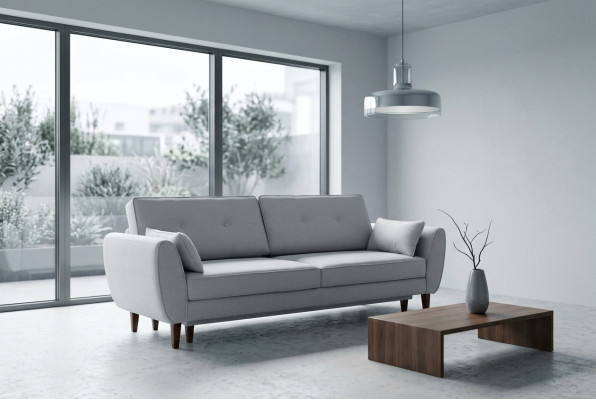Sofa Design 1x Sofas 3 Sëtzer Couch mat Bettfunktioun nei Sofas Luxus Modern