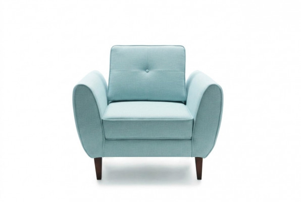 Design Chesterfield Stoffcouch Still 1-Sëtzer Polstersofas Lounge Club