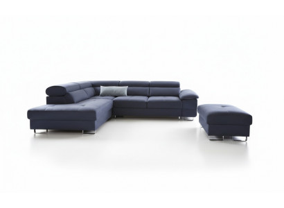 Textil Canapé Eckcanapé Canapé Couch Polster Wunnlandschaft Textil Canapéen Couchen LForm