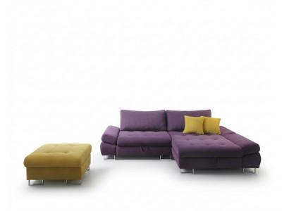 Eleganc L-Form Eck-Sofa Stoff Couch Wunnzëmmer modern Design Sofasen