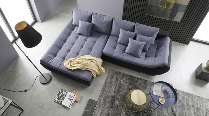 Modern Design Canapéen Sofaen Miwwelen Stoff L-Form Wunnzëmmer Eckcanapé