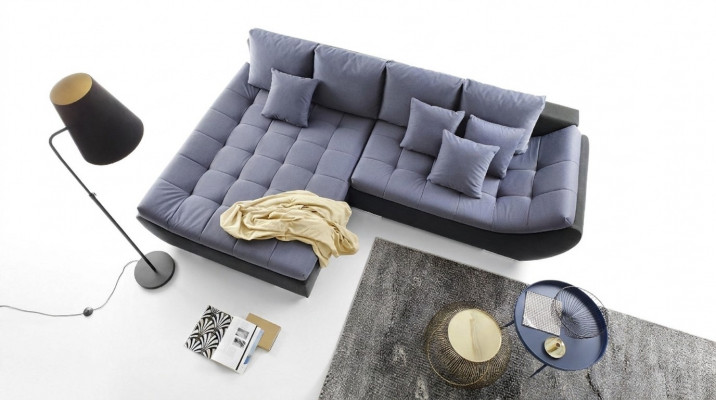 Modern Design Canapéen Sofaen Miwwelen Stoff L-Form Wunnzëmmer Eckcanapé