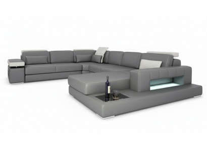 Sofaen Grom Nei Sofa U-Form Stoffsofa Couch Wunnlandschaft Design Modern Lieder