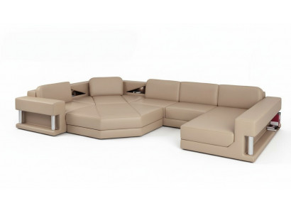 Ecksofa Sofa Couch Polster Garnitur Lieder Sofas Eck Wunnlandschaft U Form XXL
