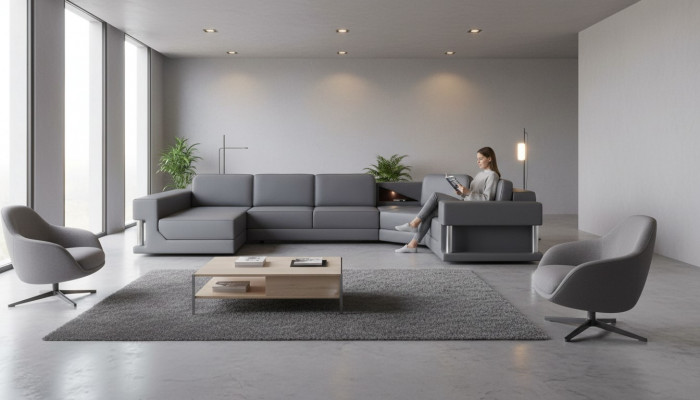 Wunnlandschaft U Form Eck Sofa Couch Polster Eck Lieder Sofa Couchen Miwwelen Nei