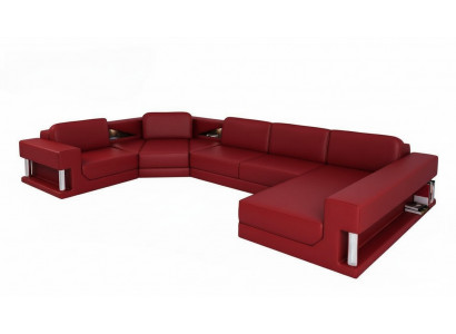 U-Form Sofa Canapé Polstersofa Wunnlandschaft Design Eckssofa Lieder Polster Nei