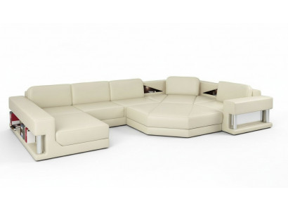 Ecksofa U-Form Couch Wunnlandschaft Sofa Couch Modernen Design Sofa Textil Lieder