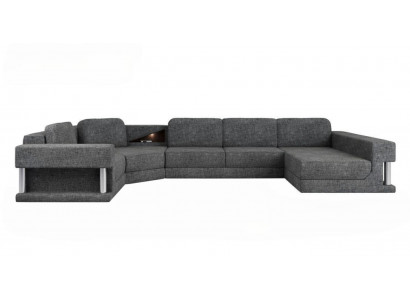 Ecksofa U-Form Bettfunktioun Schlofssofa Neit Wunnduch Multifunktioun Couch