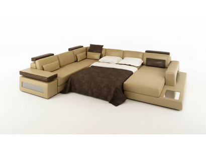 U-Form Couch Design Polster Textil Eck Modern Sofas Wunnlandschaft Ecksofa Stoff