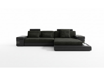 Ecksofa Sofa L-Form Textilsofa Couch Wohnlandschaft Esk Modern Sofae.
