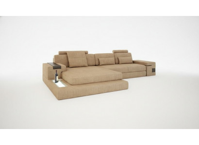 Design Modern Canapé Stoff Brong Eckcanapé L Form Couch Wunnlandschaft Canapé Eck Nei